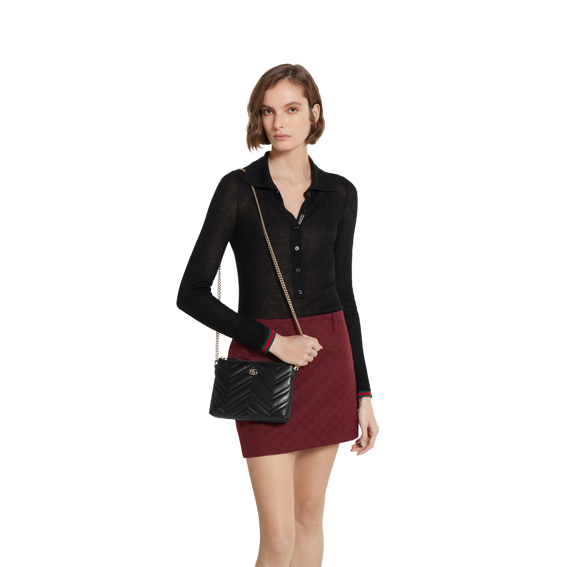 GG Marmont pochette with chain - 4