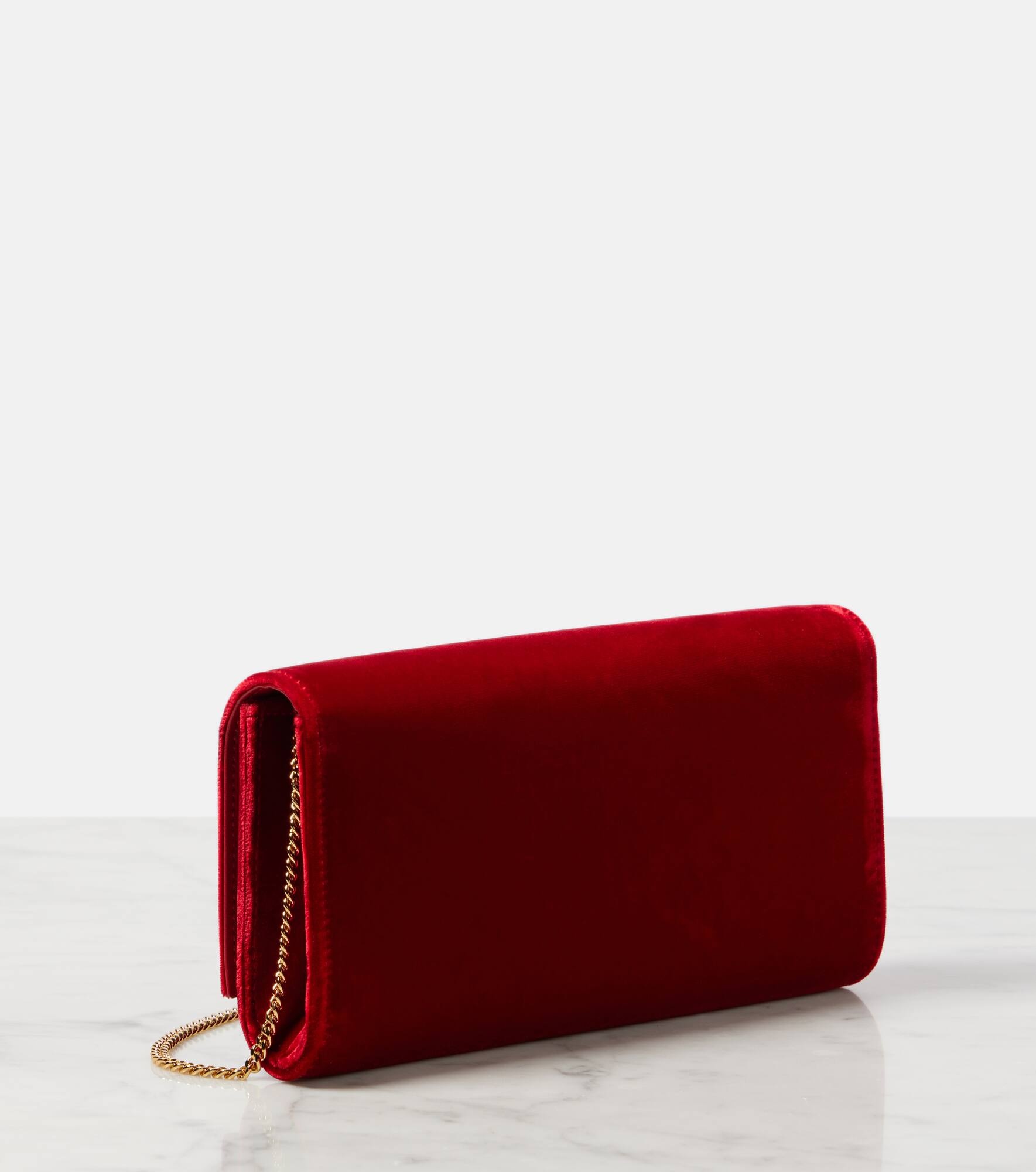 Jaipur Mini embellished velvet clutch - 4