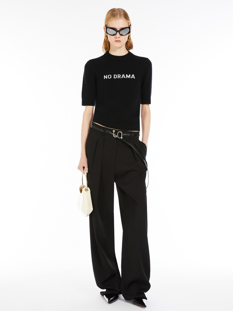 Sportmax UNISONO Cashmere and wool short-sleeved jumper outlook