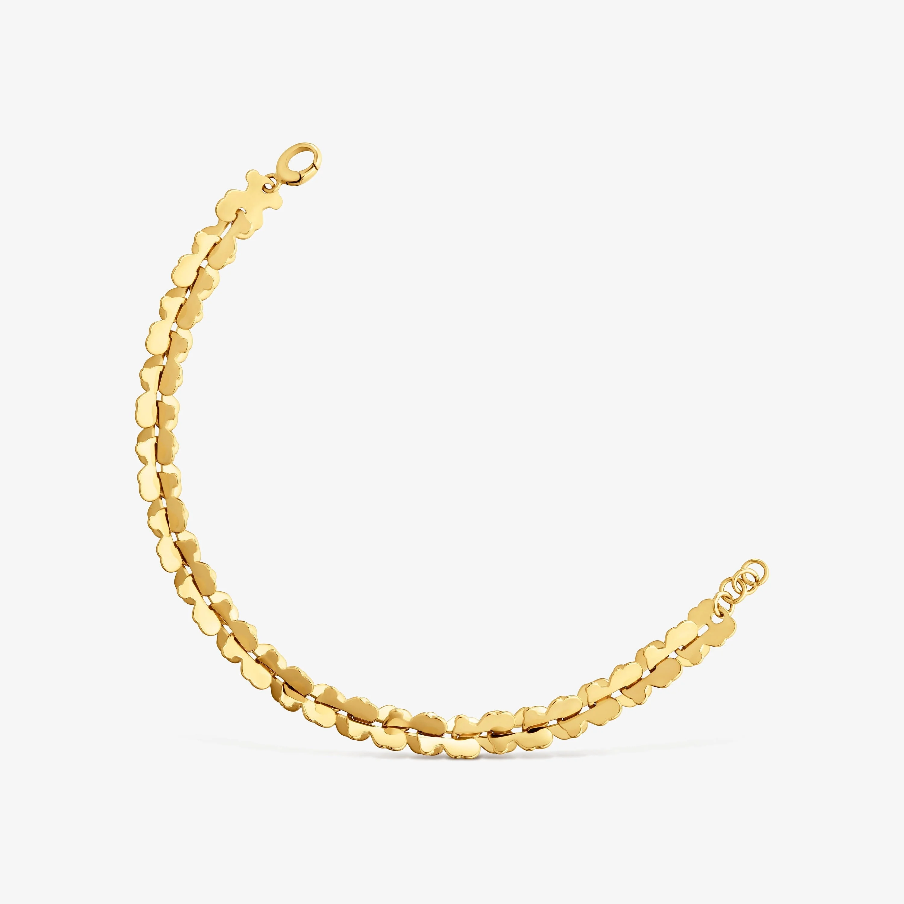 Gold-colored steel Chain bracelet with bear motifs TOUS Carrusel - 1