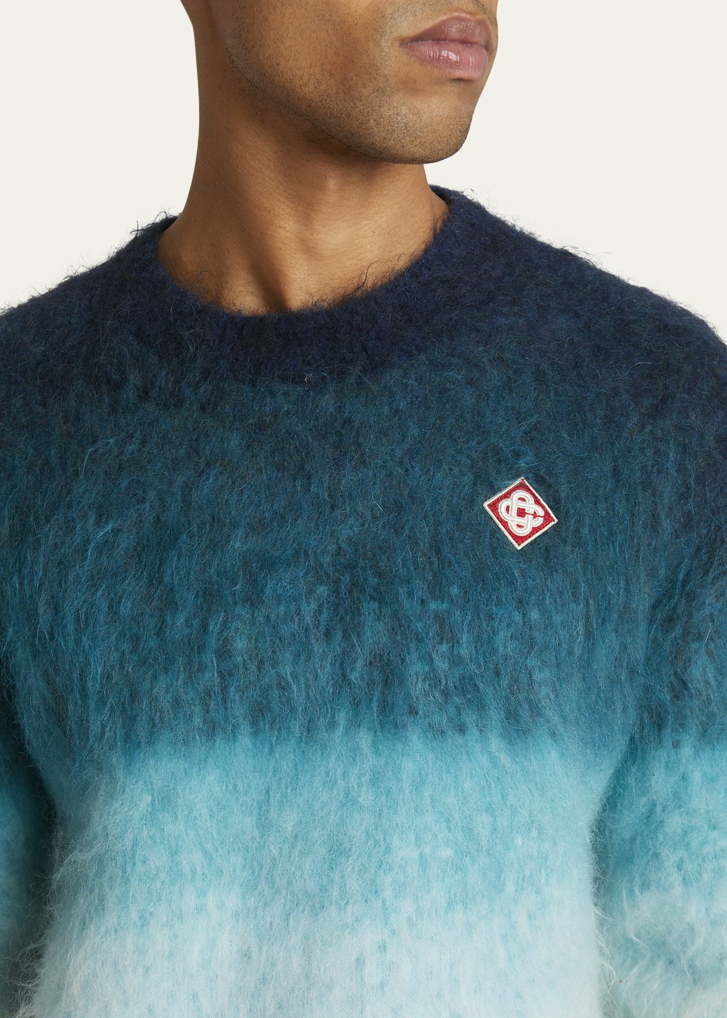 Men's Gradient Mohair Sweater - 5