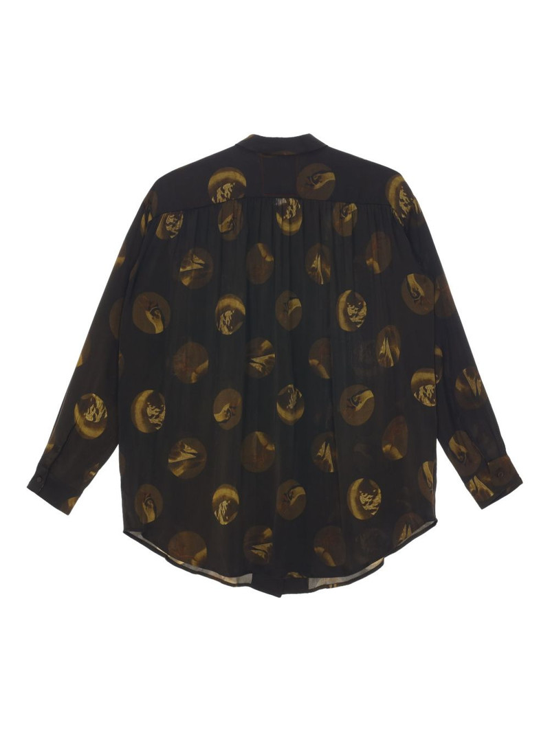 circular-print silk-blend shirt 5