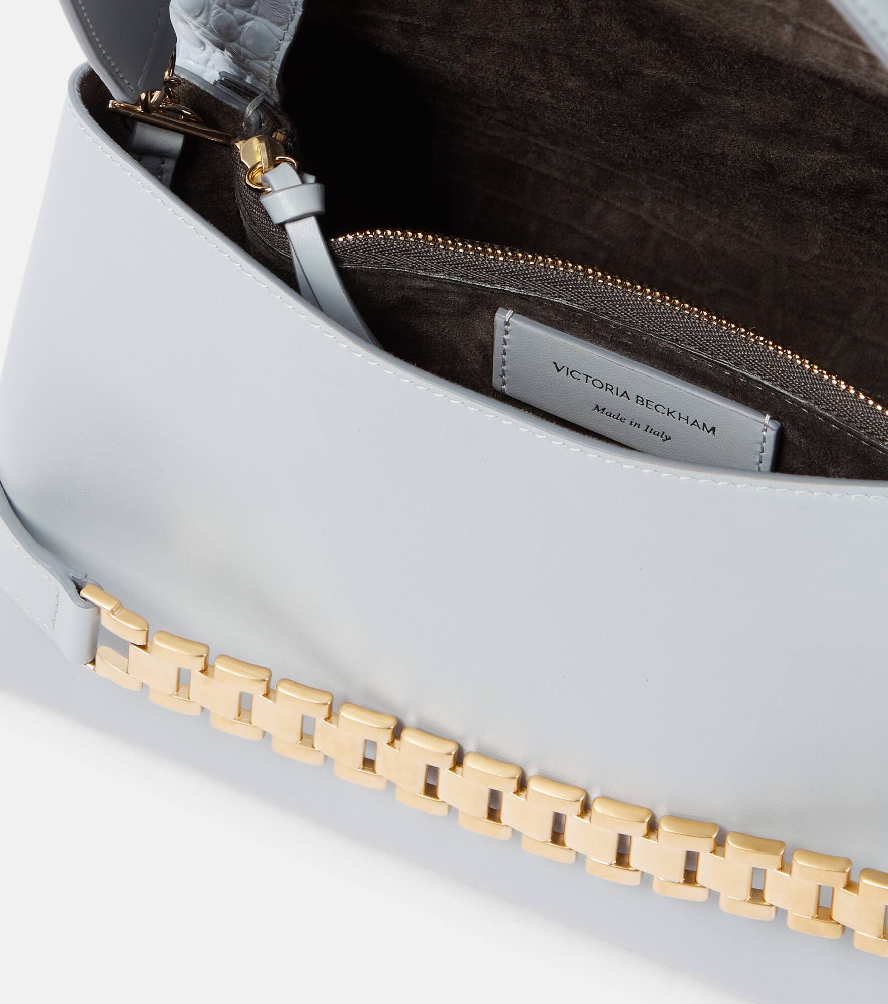 Chain Pouch croc-effect leather shoulder bag - 3