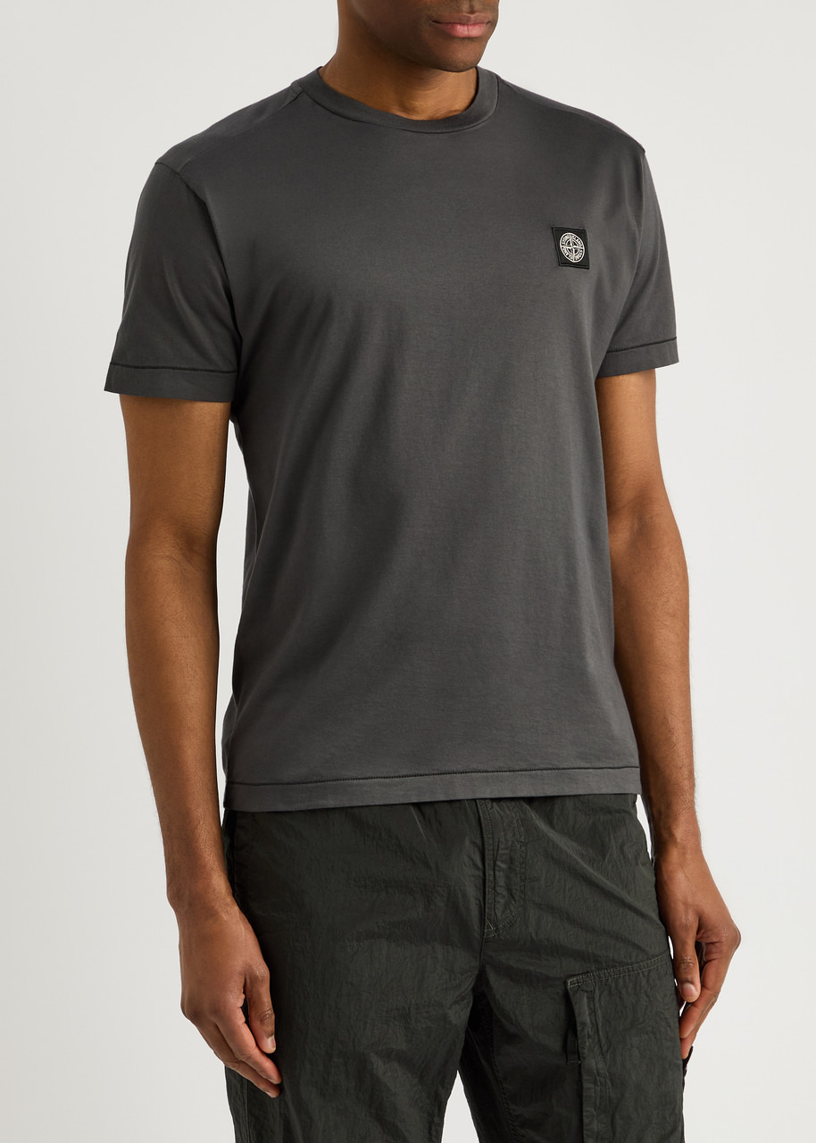 Stone Island Logo Cotton T-shirt - 2