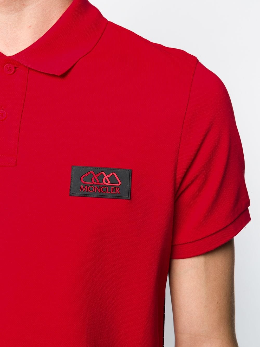 logo patch polo shirt - 5