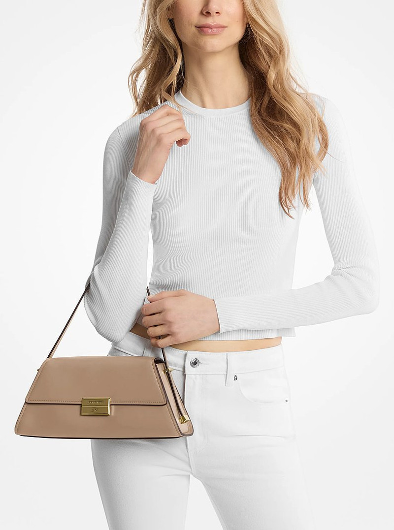 Ludlow Medium Leather Shoulder Bag 3