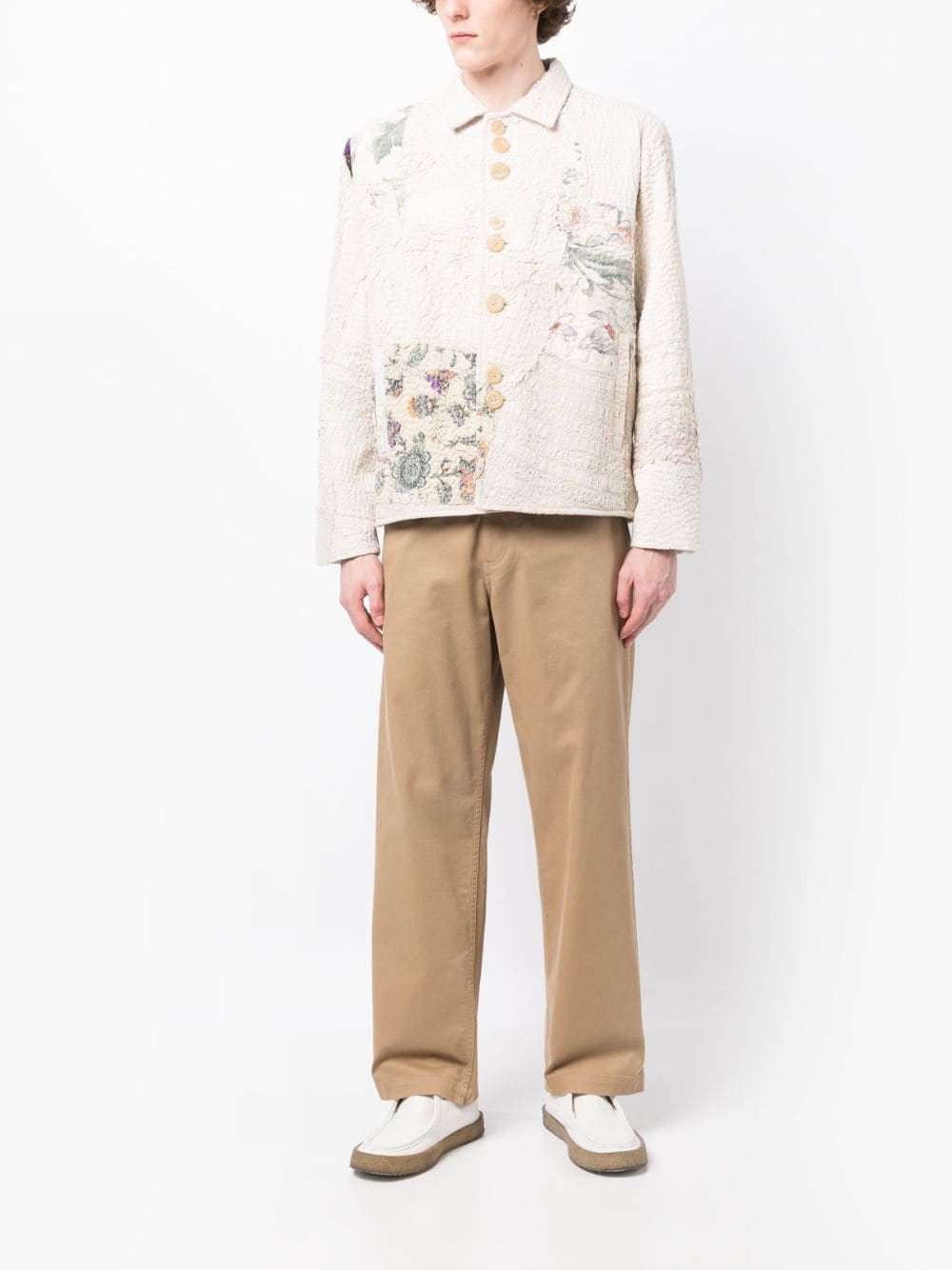EMBROIDERED-PATCHWORK COTTON SHIRT JACKET - 5