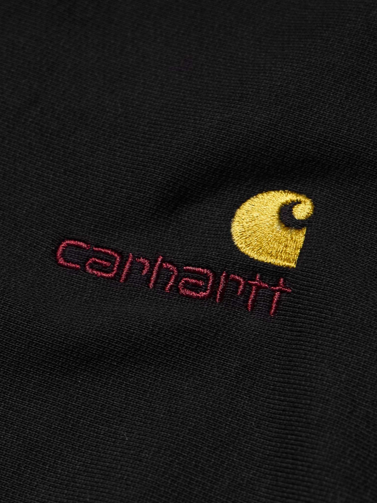 American Script Cotton-Blend Jersey Half-Zip Sweatshirt - 4