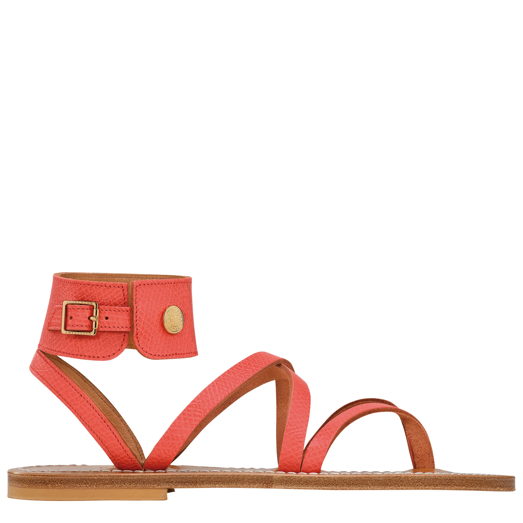 Longchamp x K.Jacques Sandals Strawberry - Leather - 1
