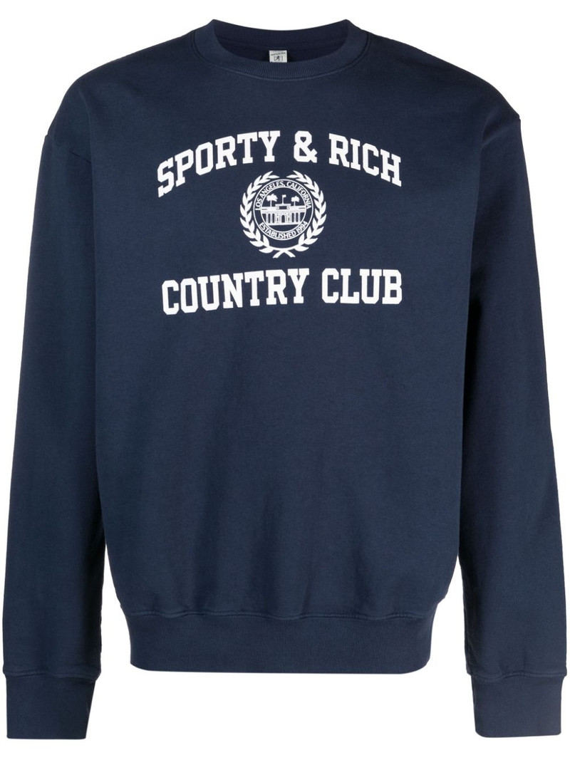 logo-print cotton sweatshirt 1