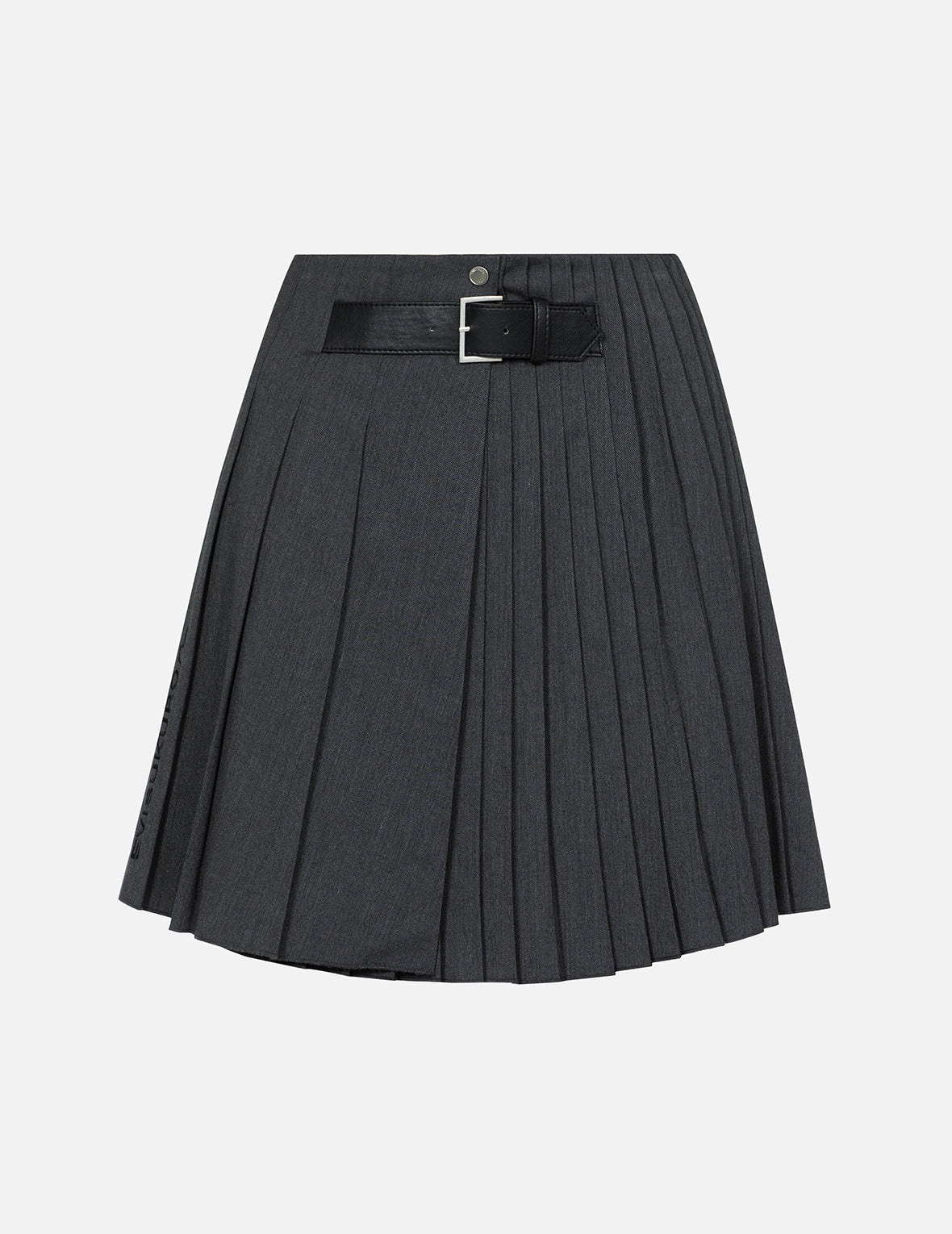 Asymmetric Fashion Fit Pleated Skirt - 1