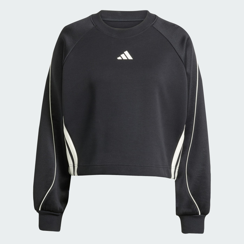Stadium 3-Stripes Crewneck Sweatshirt 1