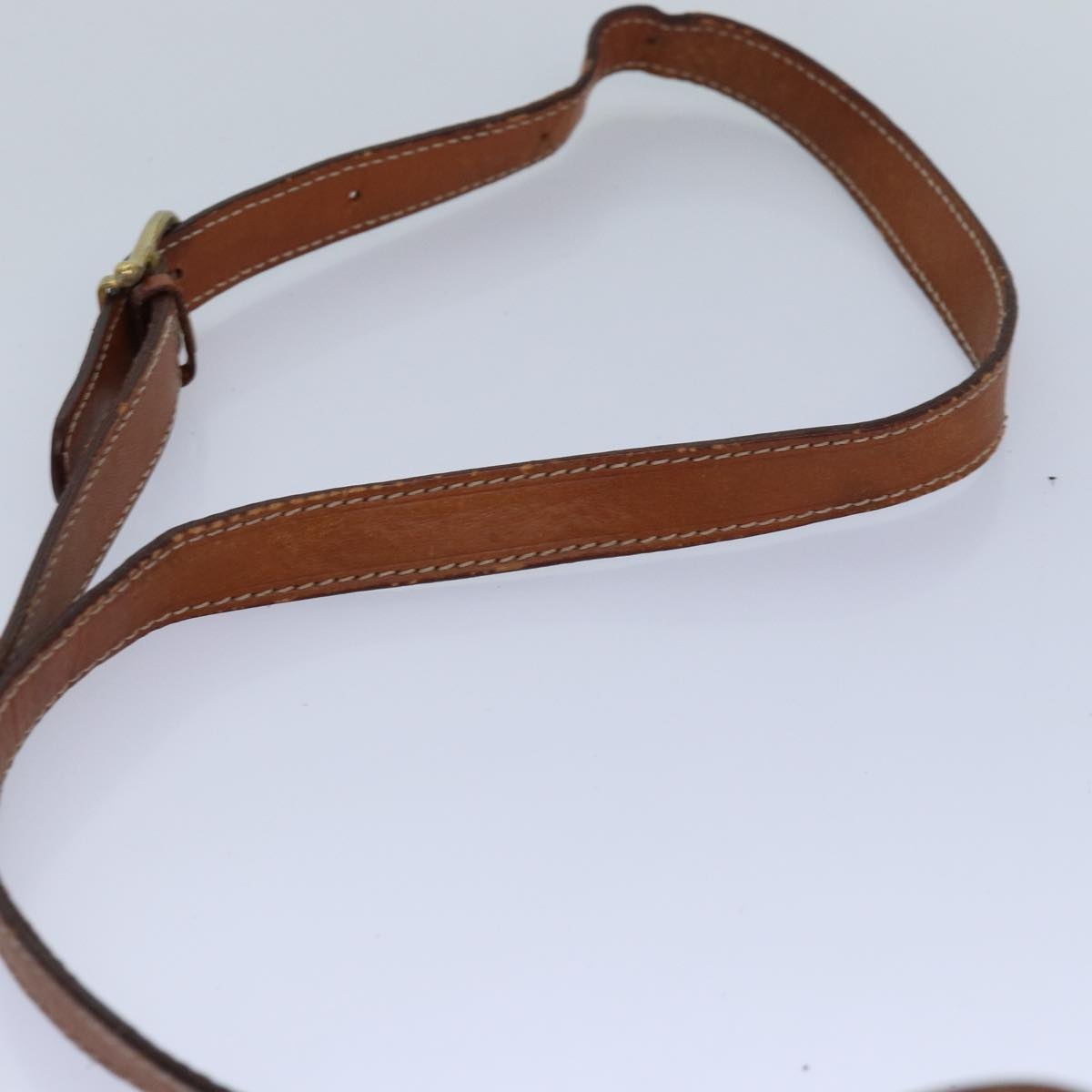 CELINE Macadam Canvas Shoulder Bag Pvc Leather Brown Gold - 8