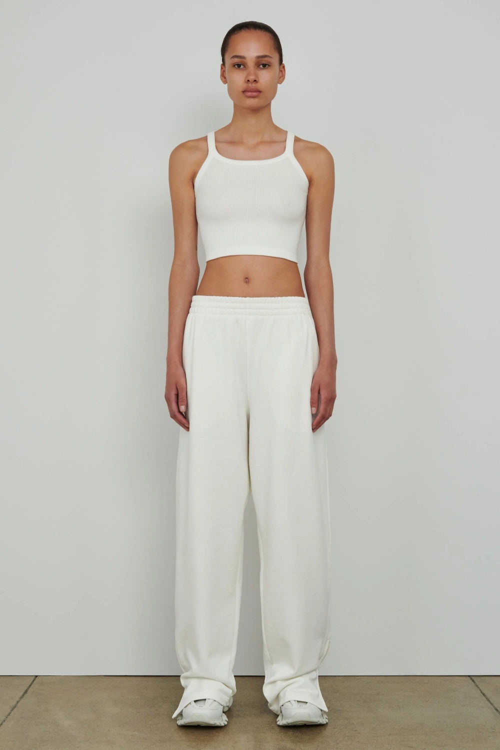 HB Ribbed Tank White - 2