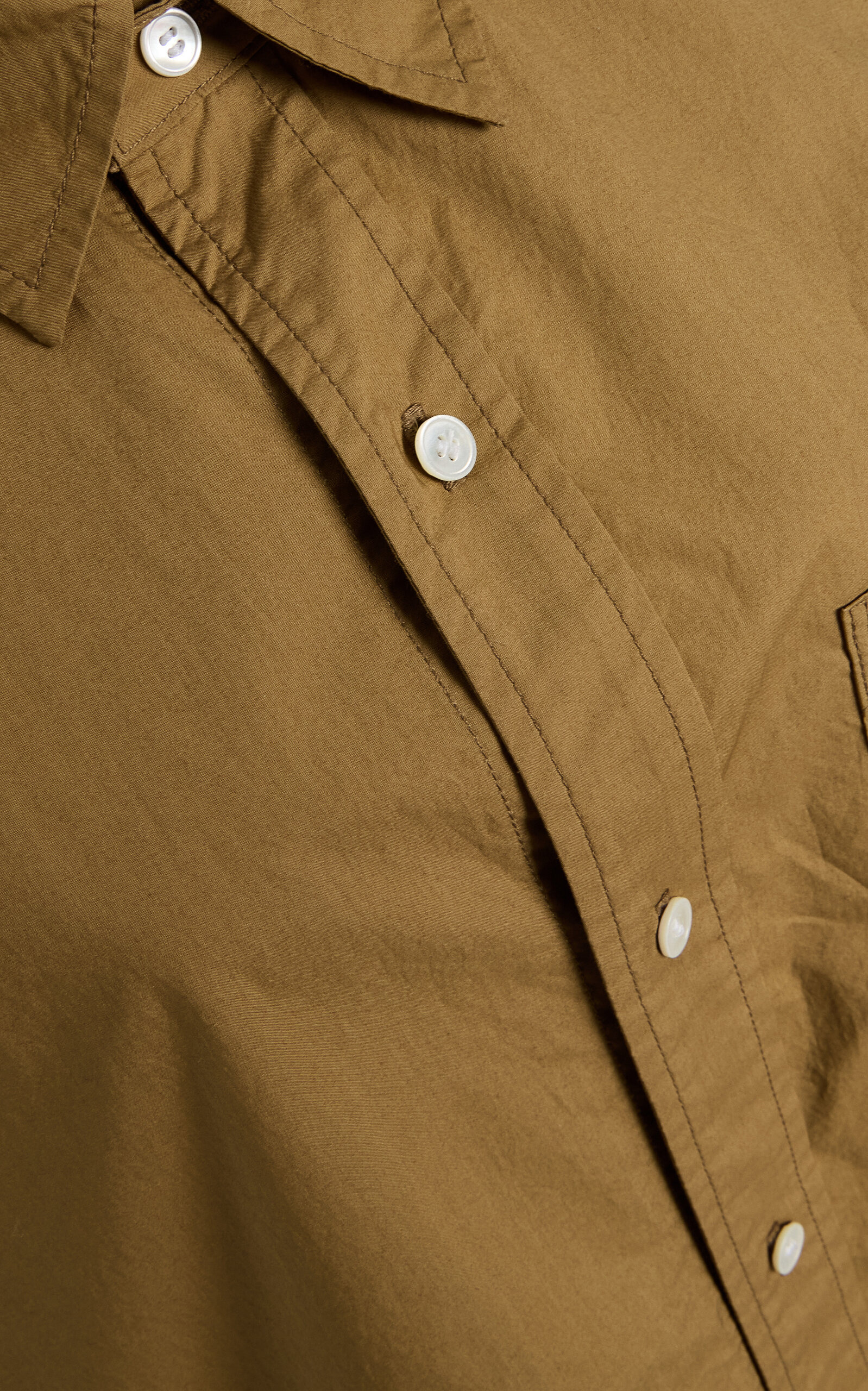 Kayla Cotton-Poplin Shirt brown - 5