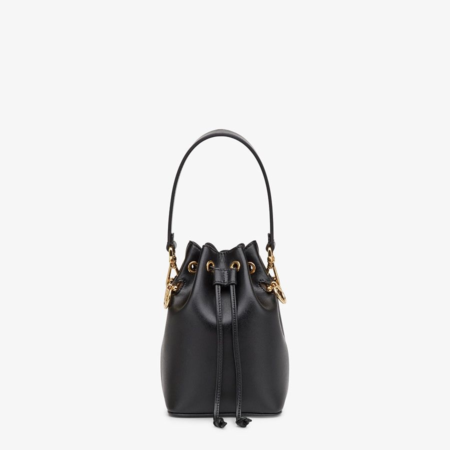 Black leather mini-bag - 1