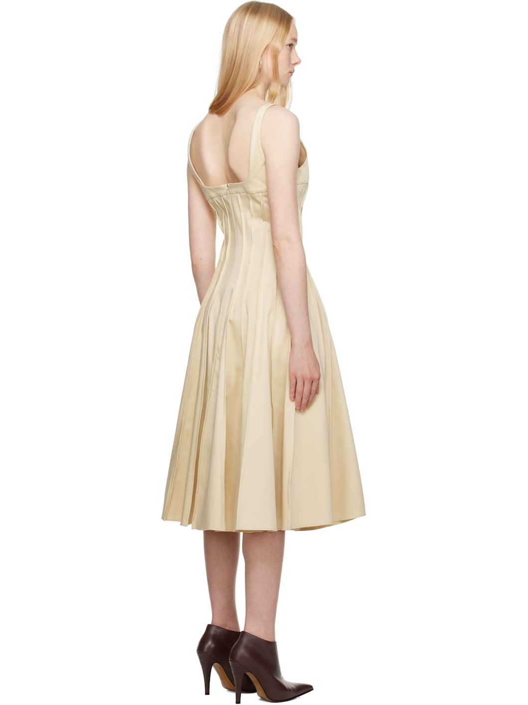 Yellow Amalia Midi Dress - 3