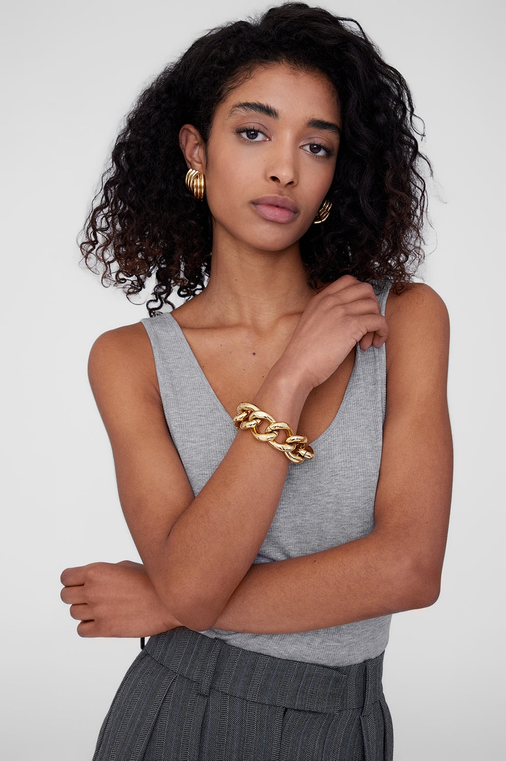 Chunky Chain Bracelet - Gold - 3