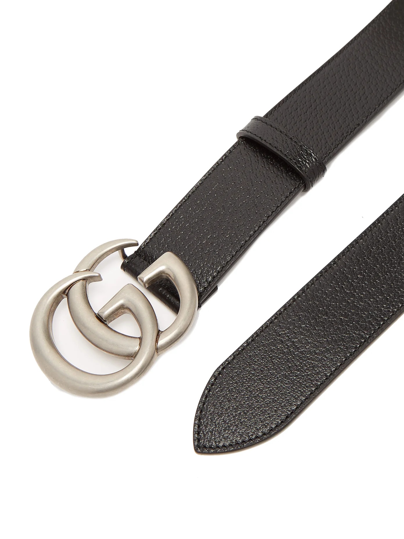 GG leather belt - 4