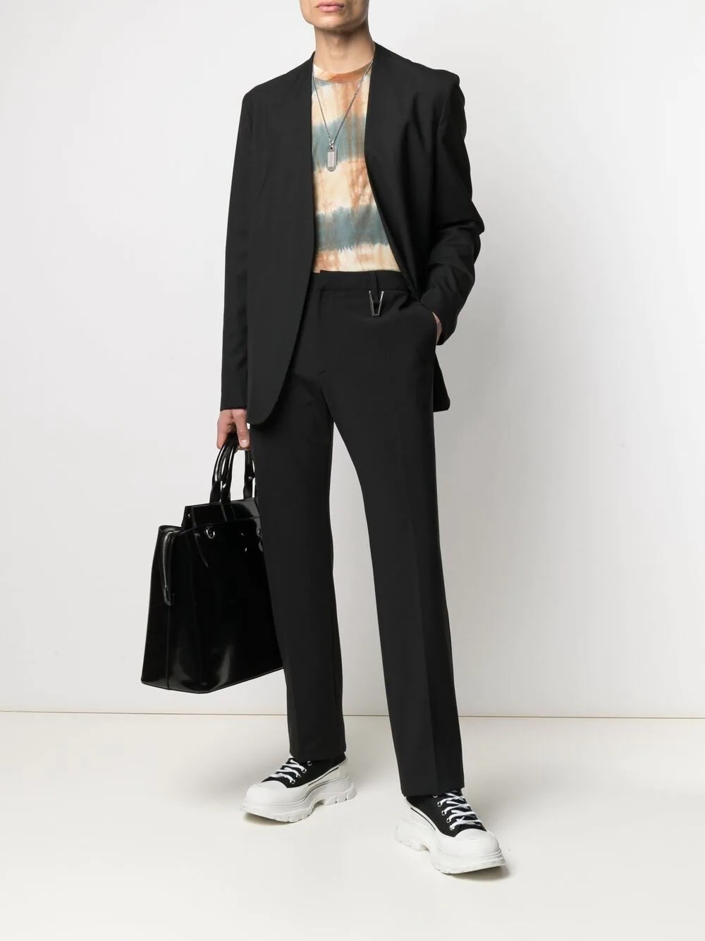 straight-leg tailored trousers - 2