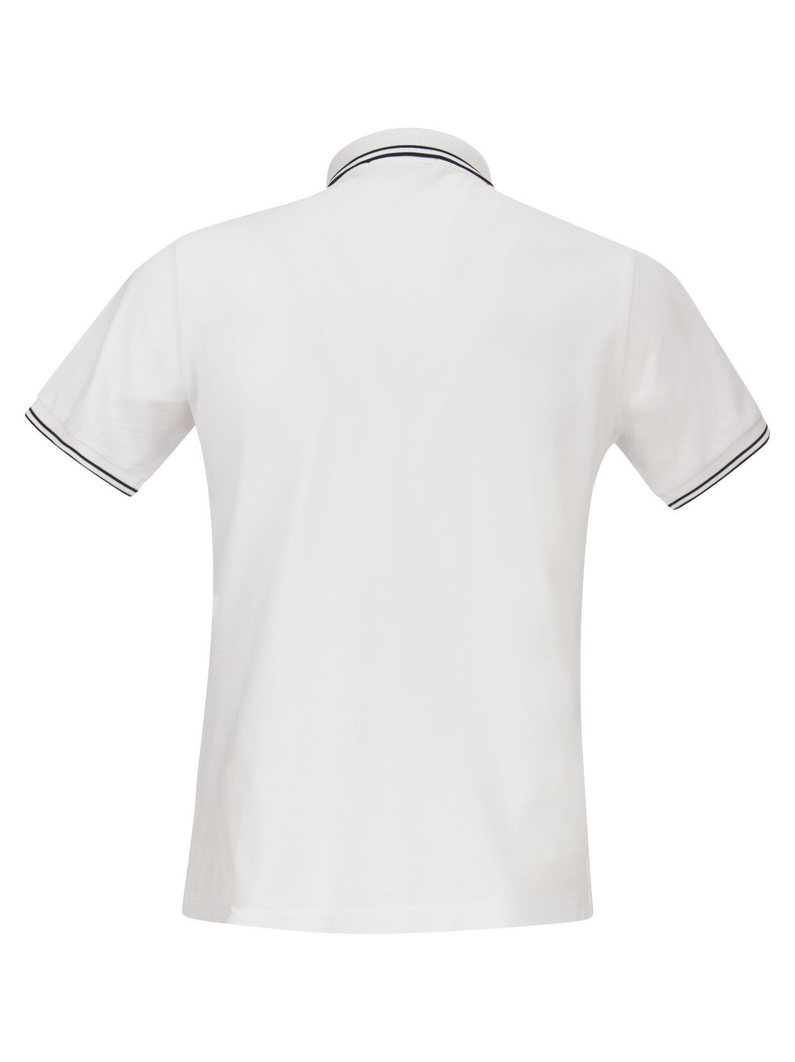 Stone Island Men Slim Cotton Polo Shirt - 2