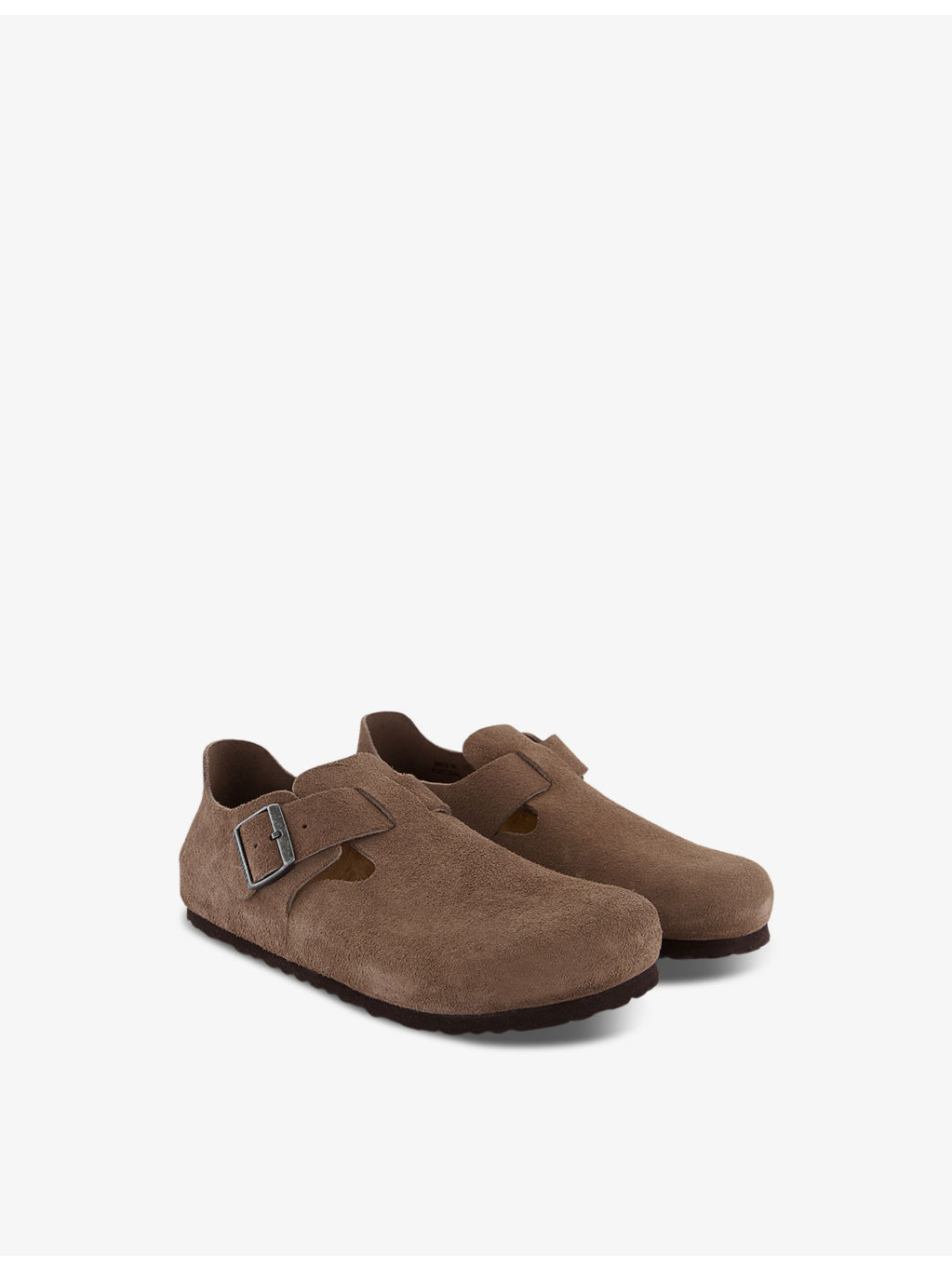London raised-heel suede shoes - 3