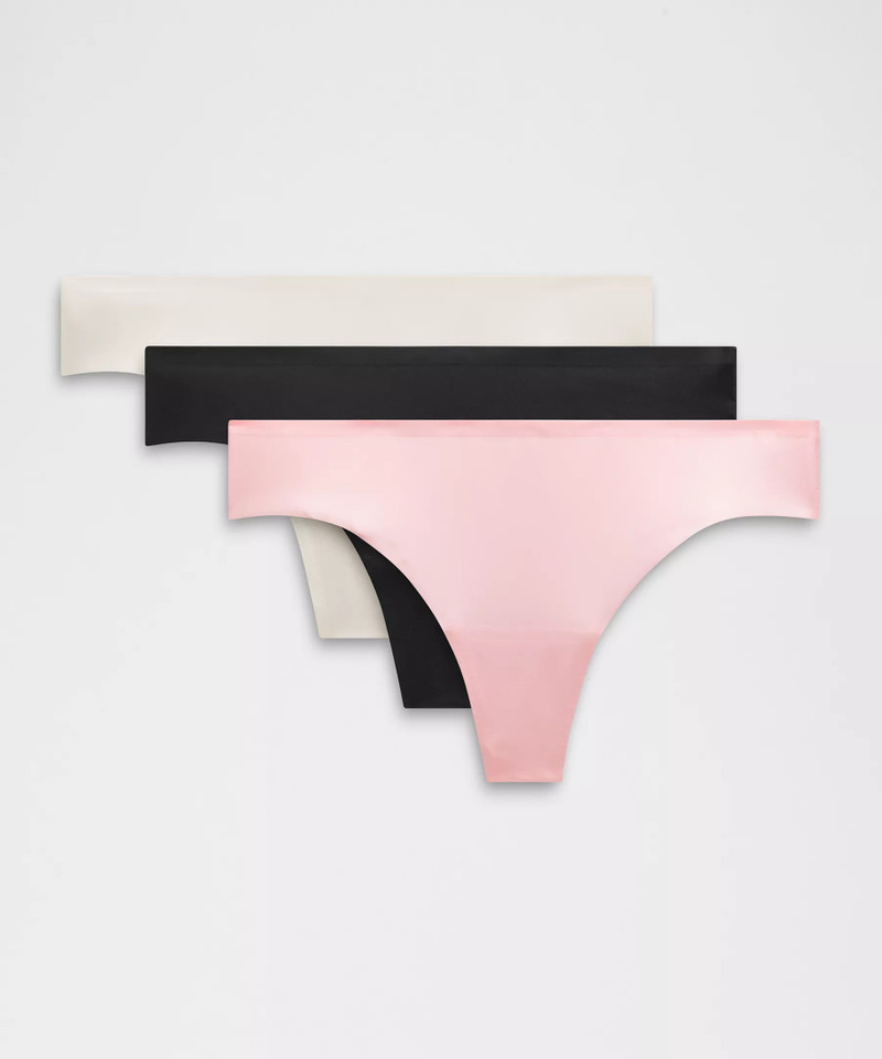 InvisiWear Mid-Rise Thong Underwear *3 Pack 1