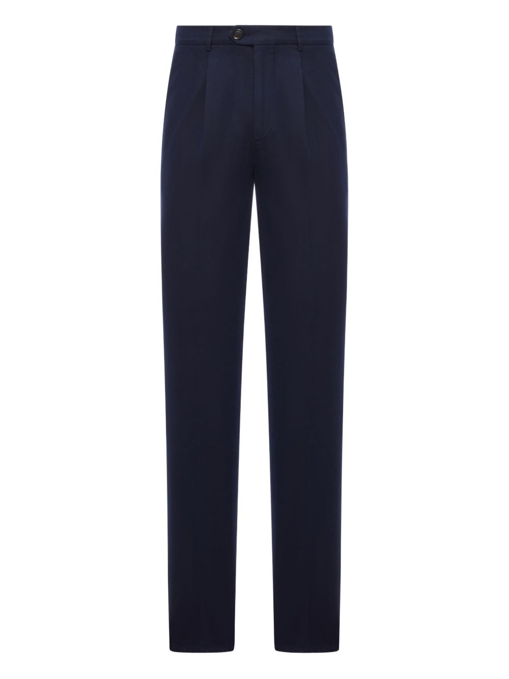 pleated cotton trousers - 1