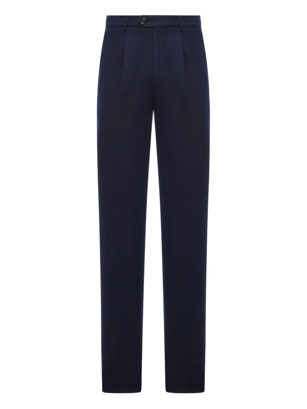 pleated cotton trousers - 1