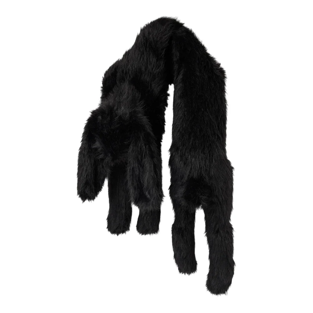 Long Faux Fur Hare Scarf - 1