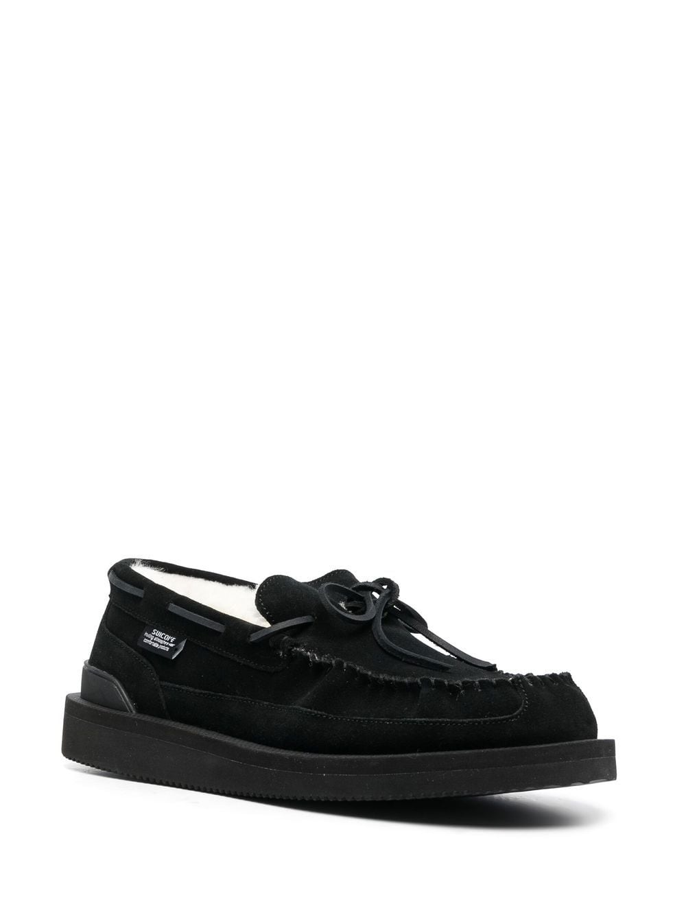 shearling-lined loafers - 2
