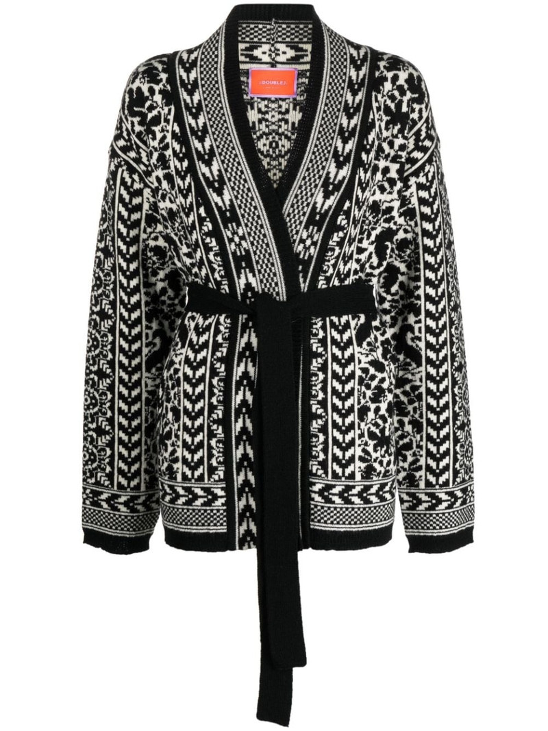 belted wool cardigan 1