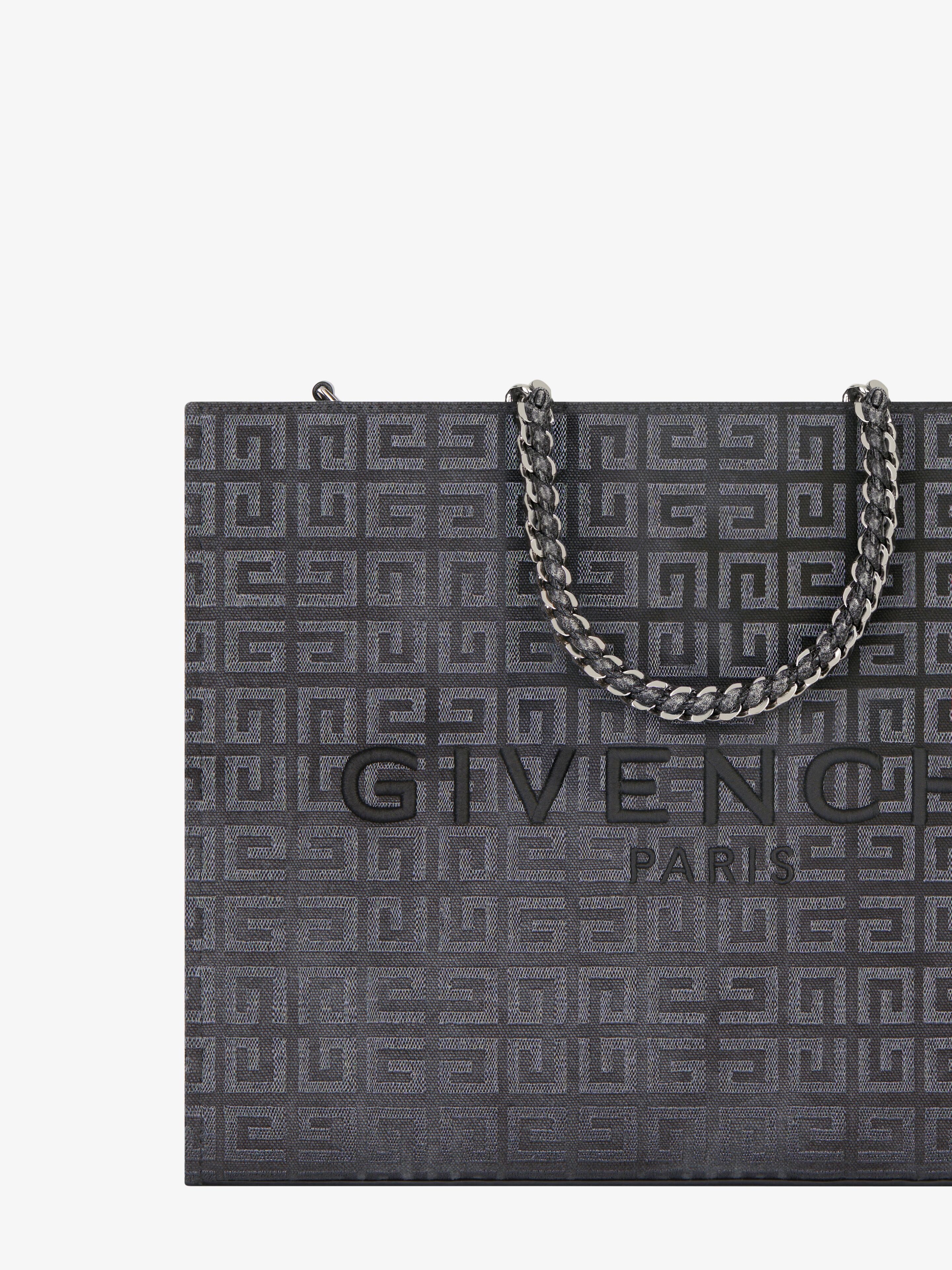 MEDIUM G-TOTE SHOPPING BAG IN 4G CANVAS WITH CHAIN - 7