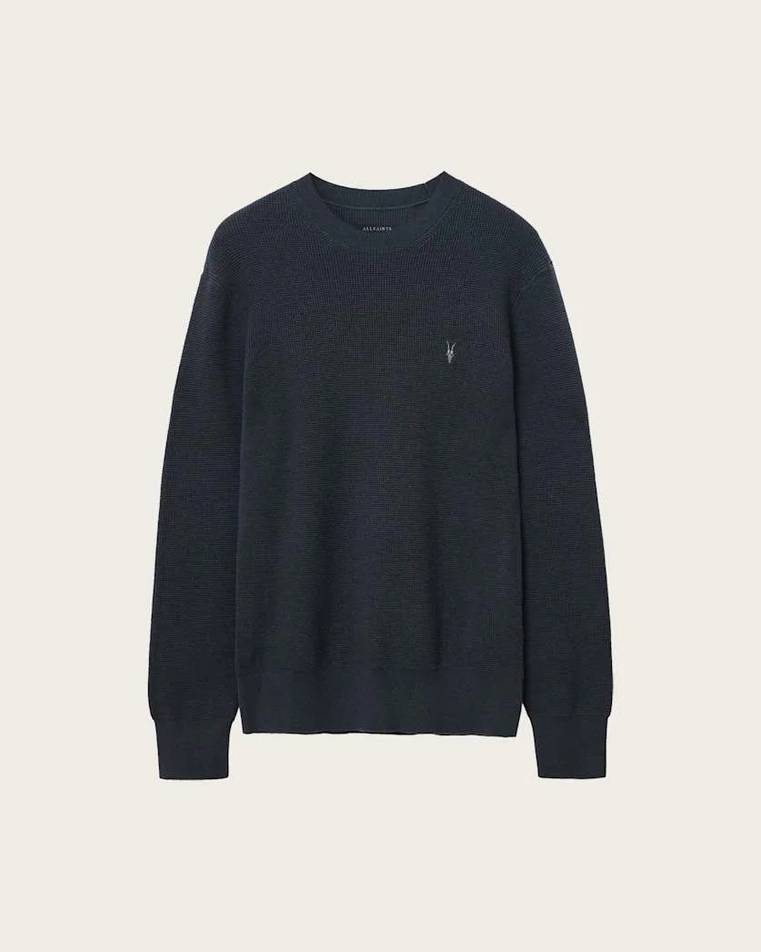 ASPEN WAFFLE CREW NECK SWEATER - 1