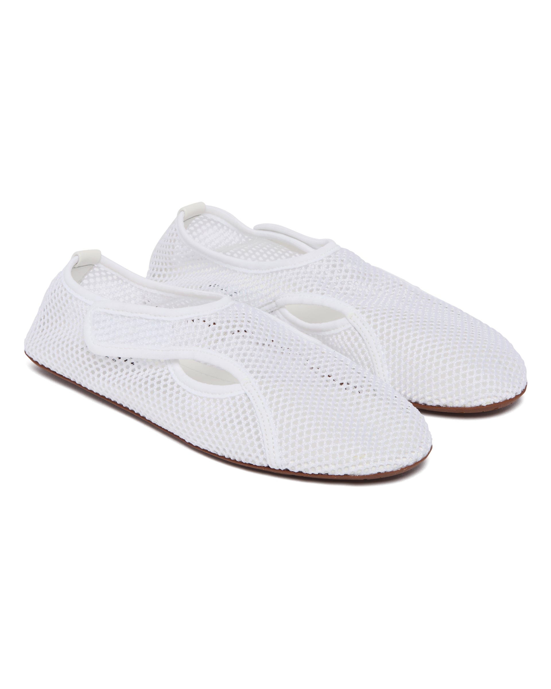 White Mesh Slippers - 3