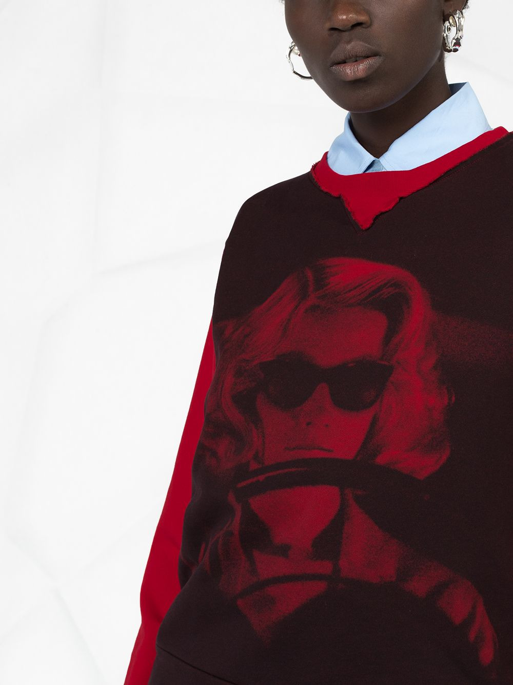 woman print sweatshirt - 3