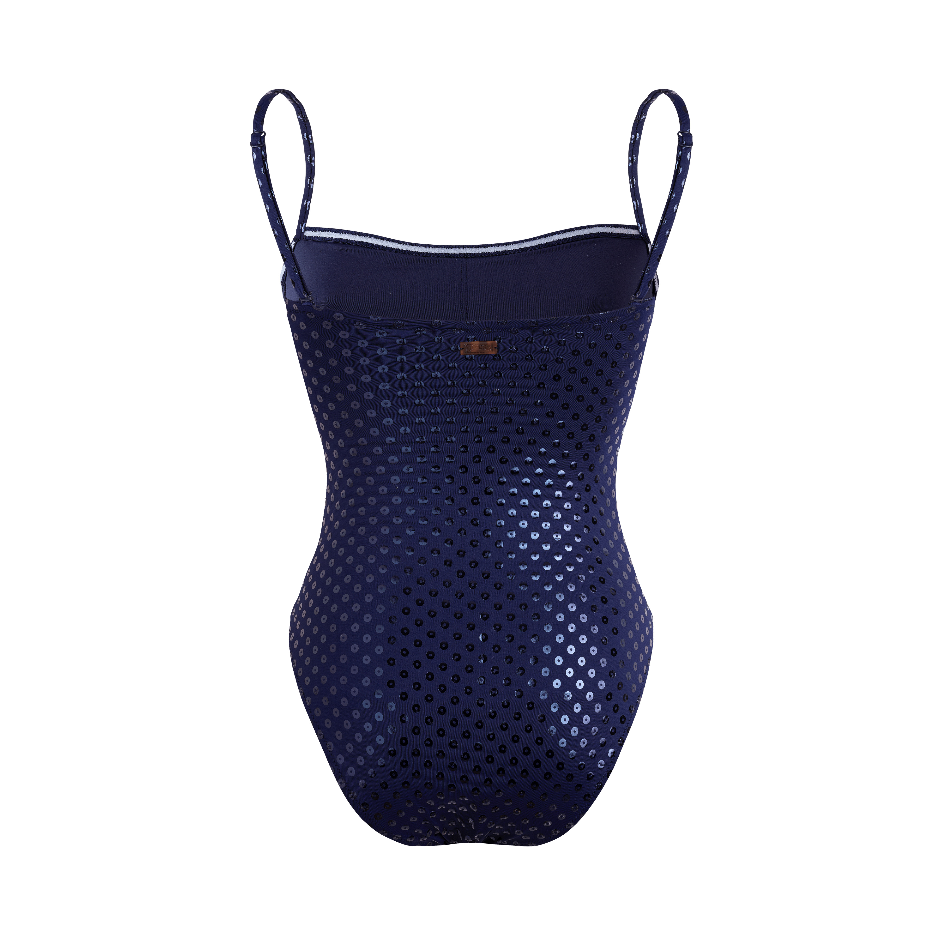 Women Bustier One-piece Swimsuit Relief Sparkling - 2