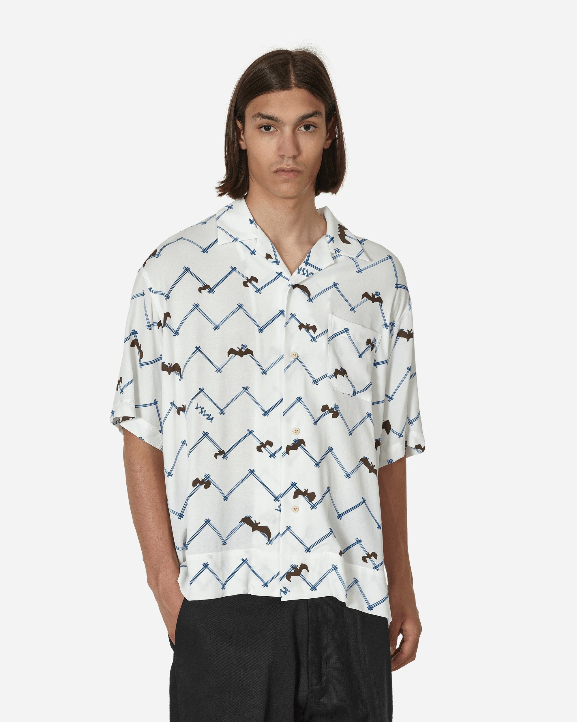 visvim COPA SHIRT S/S BATS (WHITE)（Copa Shirt S/S in