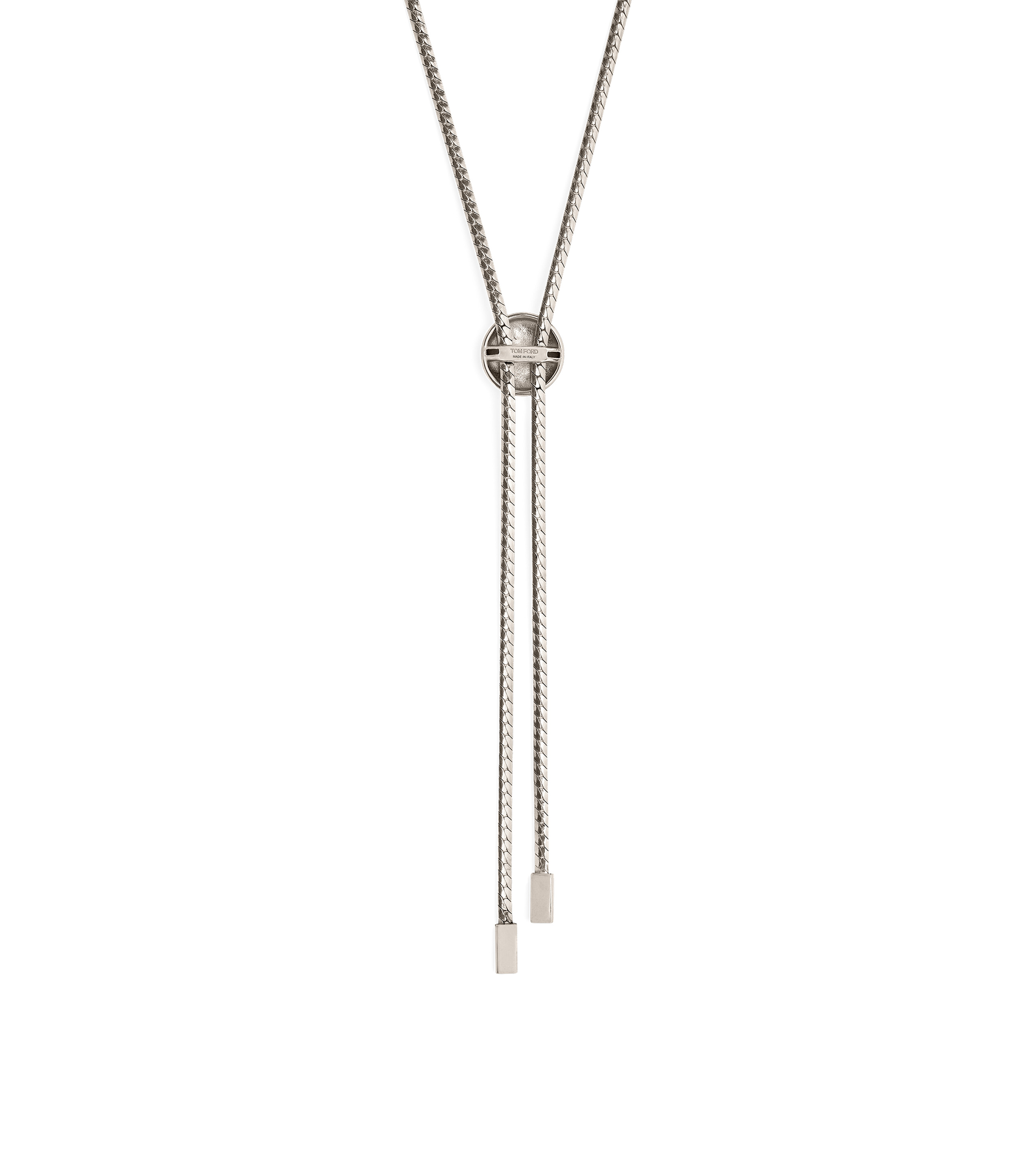 BRASS DOME LARIAT NECKLACE - 2