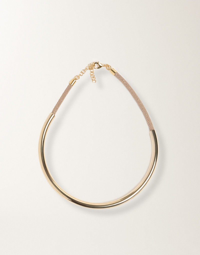 Rigid necklace in brass 1