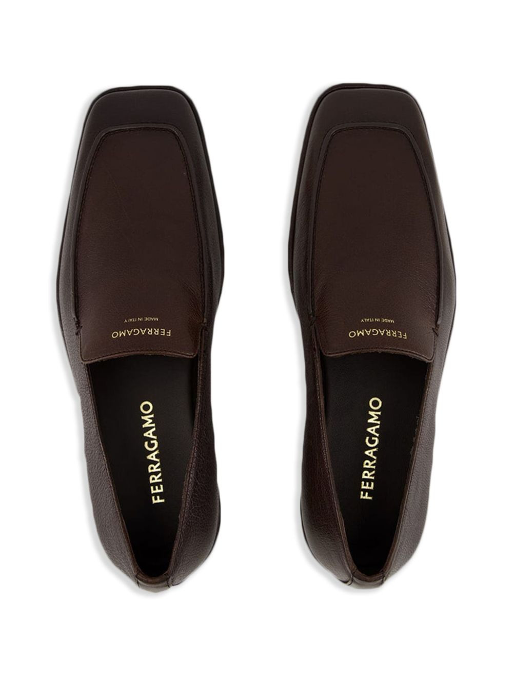 hammered calfskin loafers - 3