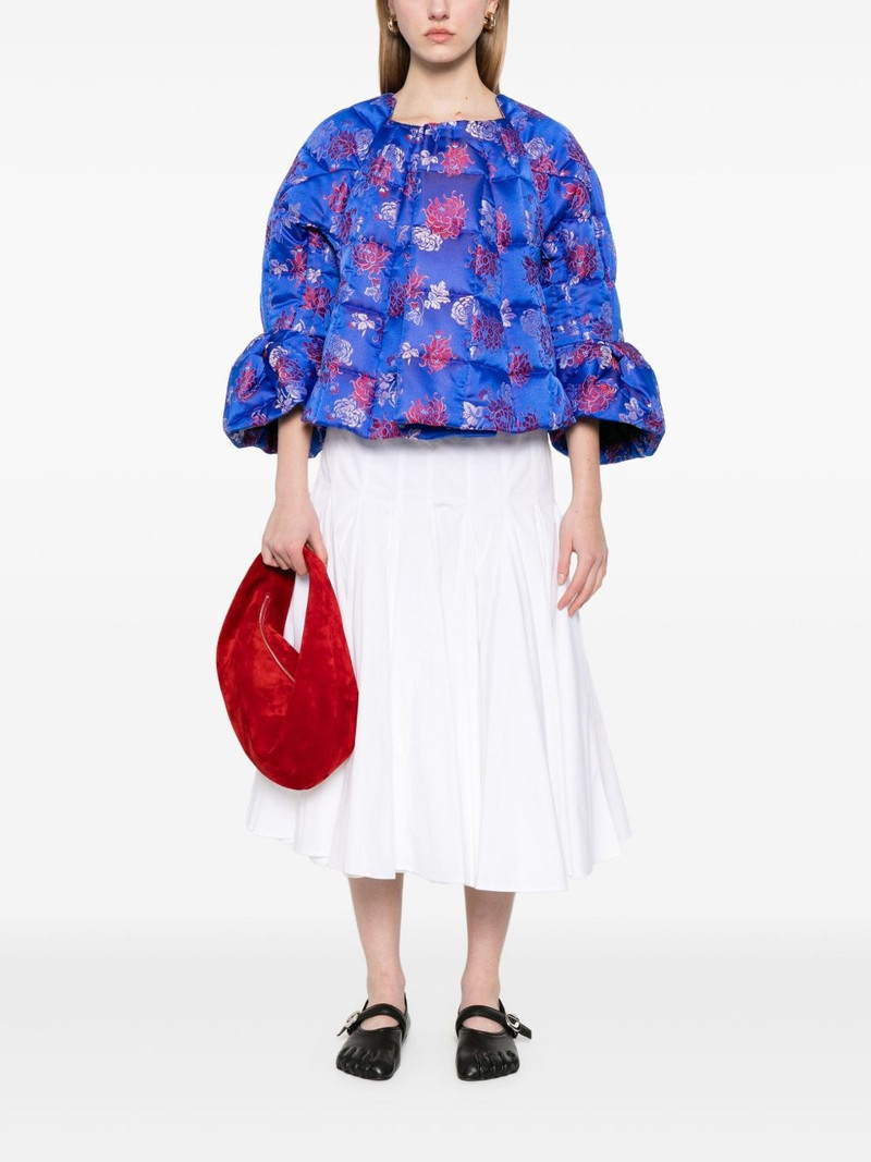 Comme Des Garçons floral-jacquard jacket outlook