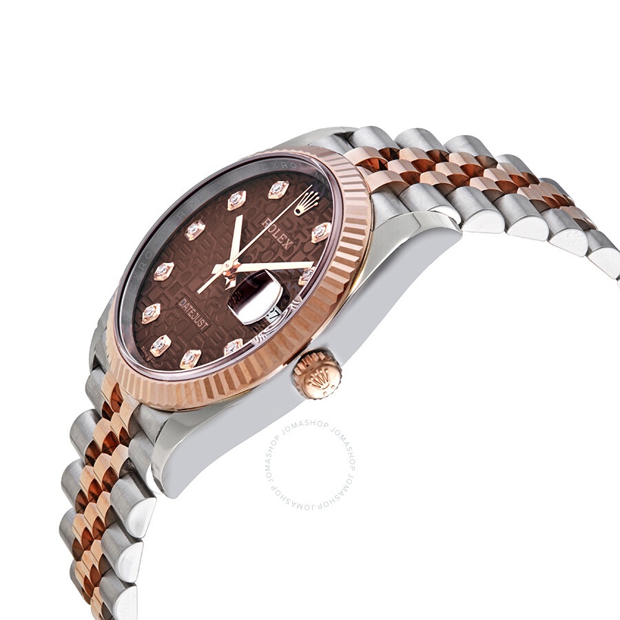 Rolex Datejust 36 Automatic Chocolate Jubilee Diamond Dial Men's Oyster Watch 126231CHJDJ - 2