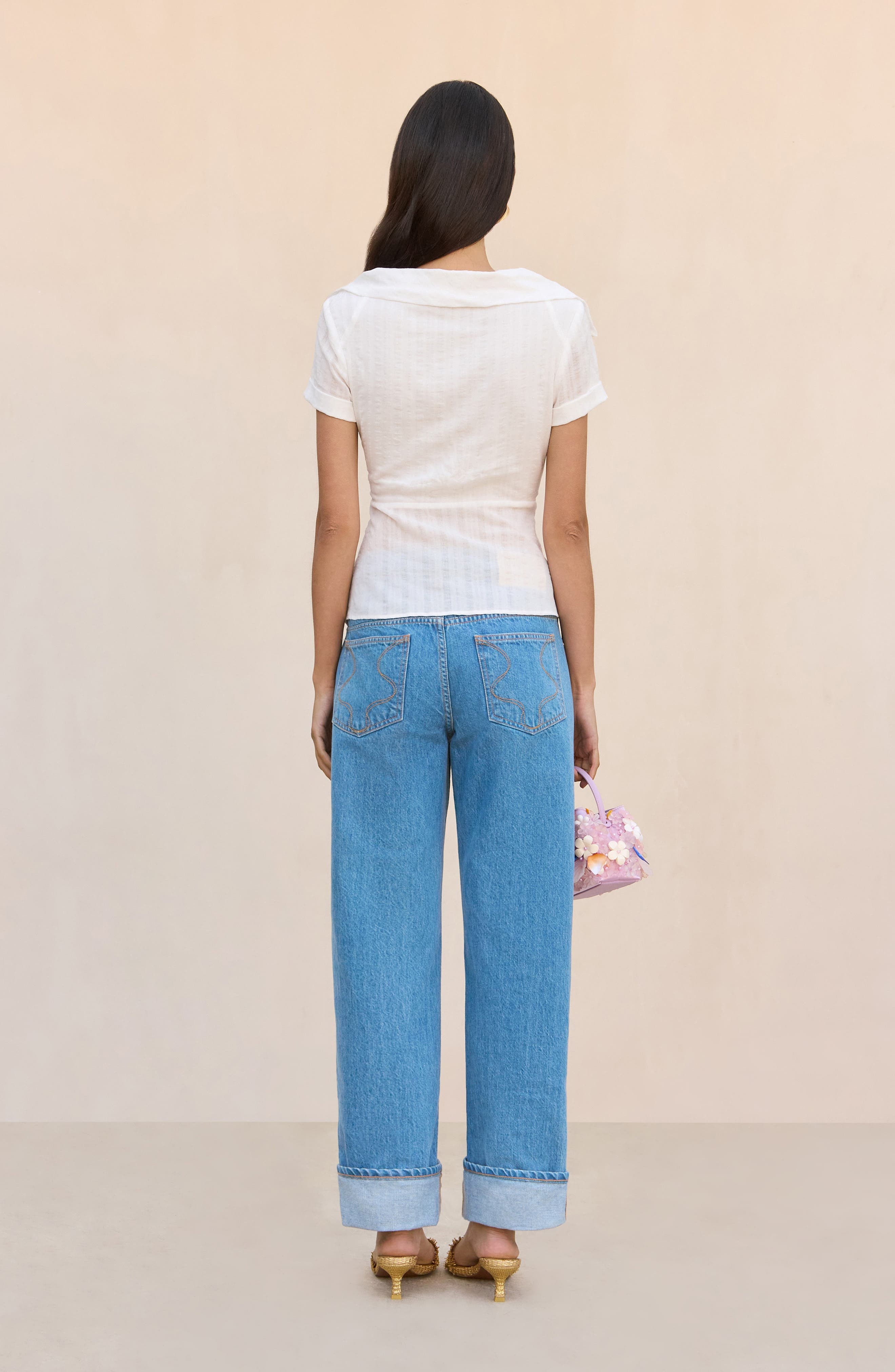 Cult Gaia Shallie Cotton Top in White at Nordstrom - 5