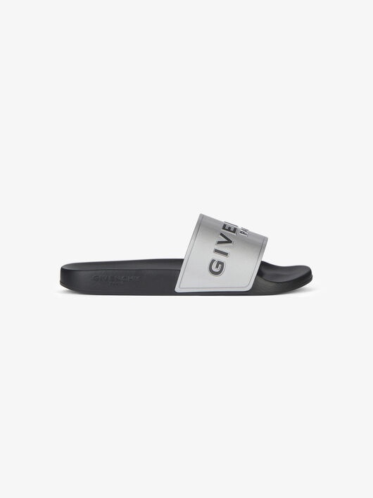 GIVENCHY PARIS SANDALS IN METALLIZED RUBBER - 1