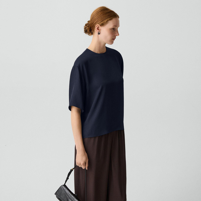 Boxy Tee in Washed Twill 3