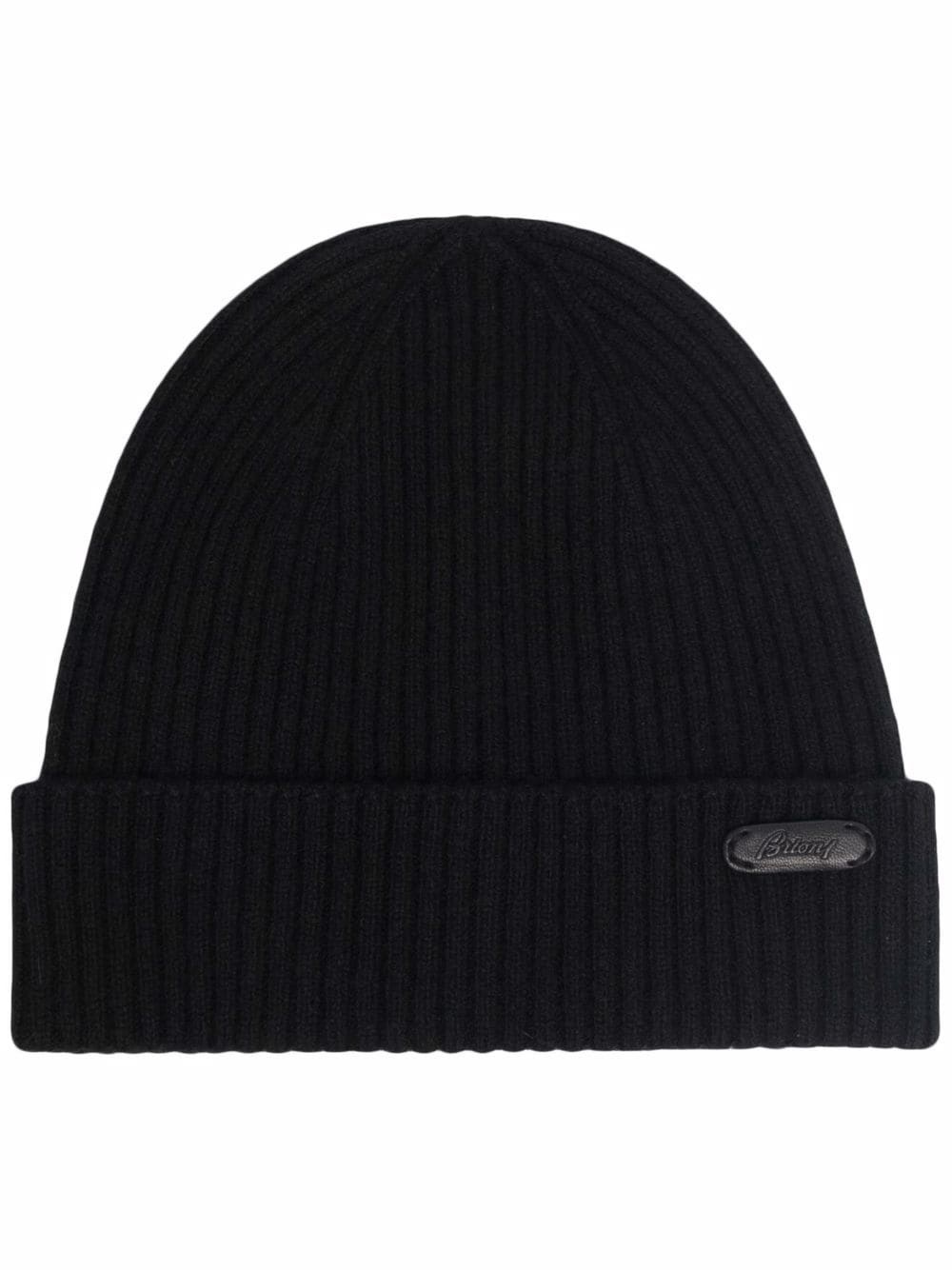 logo-patch cashmere beanie - 1