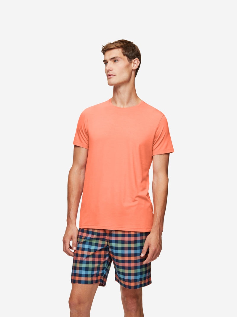 Men's T-Shirt Basel Micro Modal Stretch Orange - 2