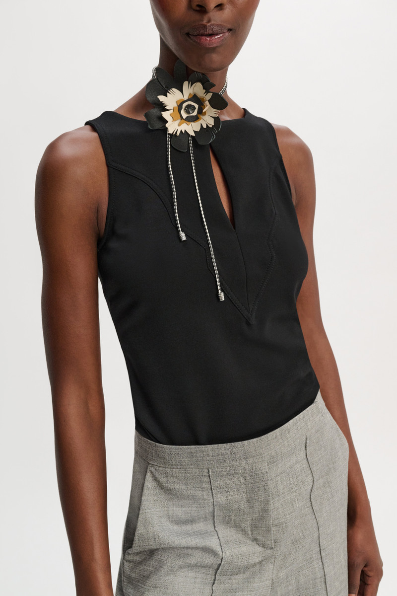 DOROTHEE SCHUMACHER FLORAL STATEMENT flower neck tie outlook