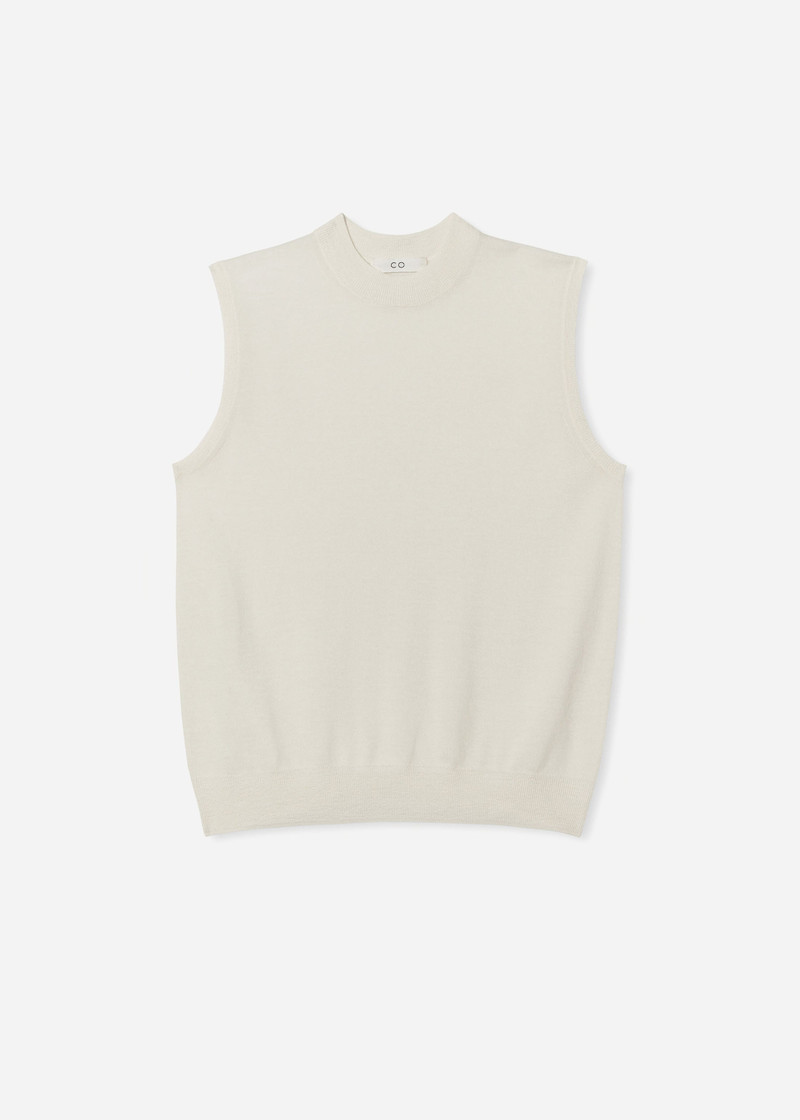 Shell Tank in Fine Cashmere 1
